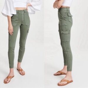 SPANX Stretch Twill Ankle Cargo Pant Soft Sage Olive #20311R